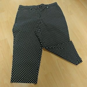 Kim Rogers Polka Dot Capri Pants
